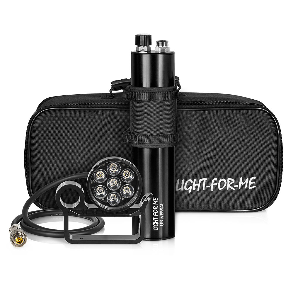 Light For Me Set 7XPE RCA + Universal Battery Canister