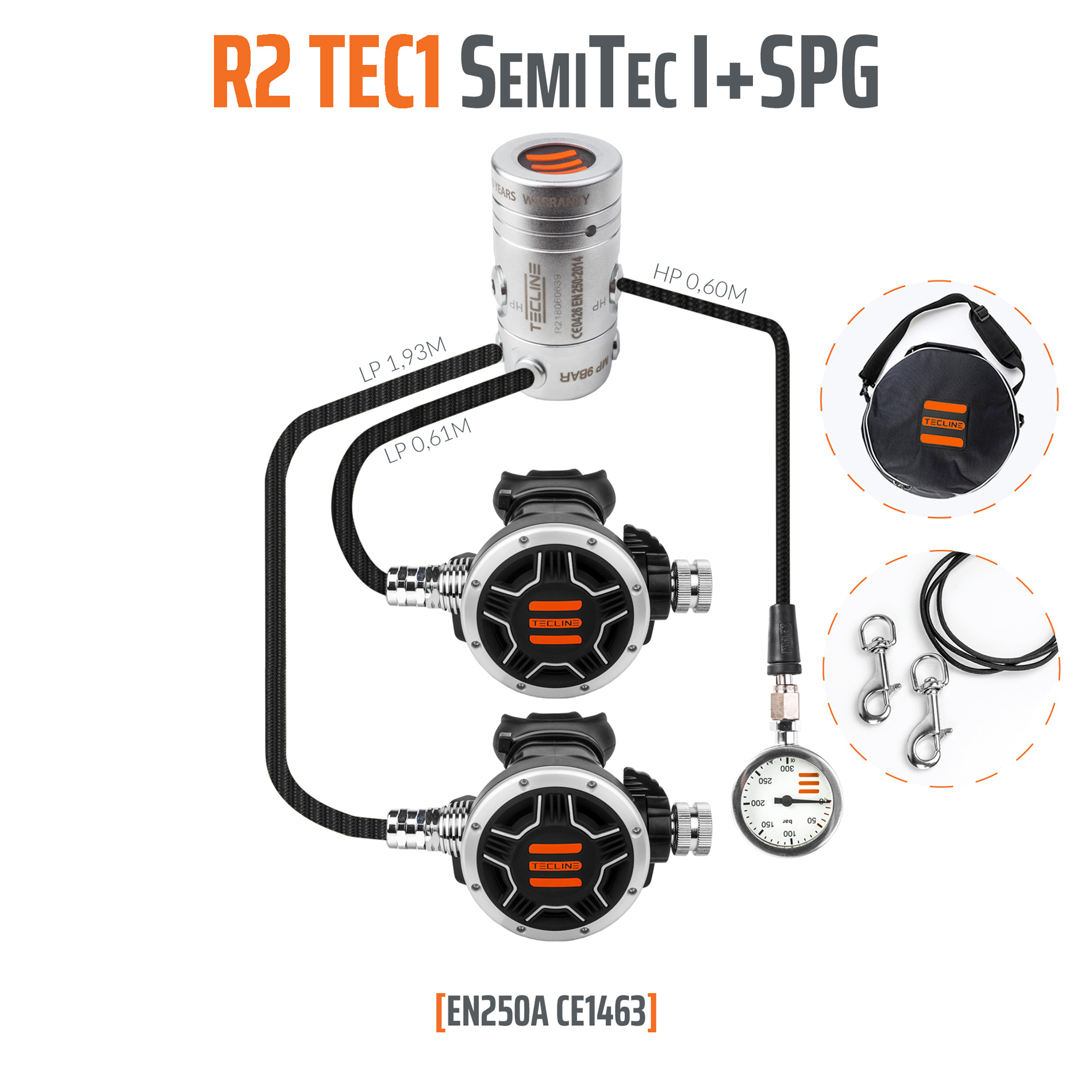 Tecline Regulator R2 TEC1 SemiTec I set with SPG – EN250A