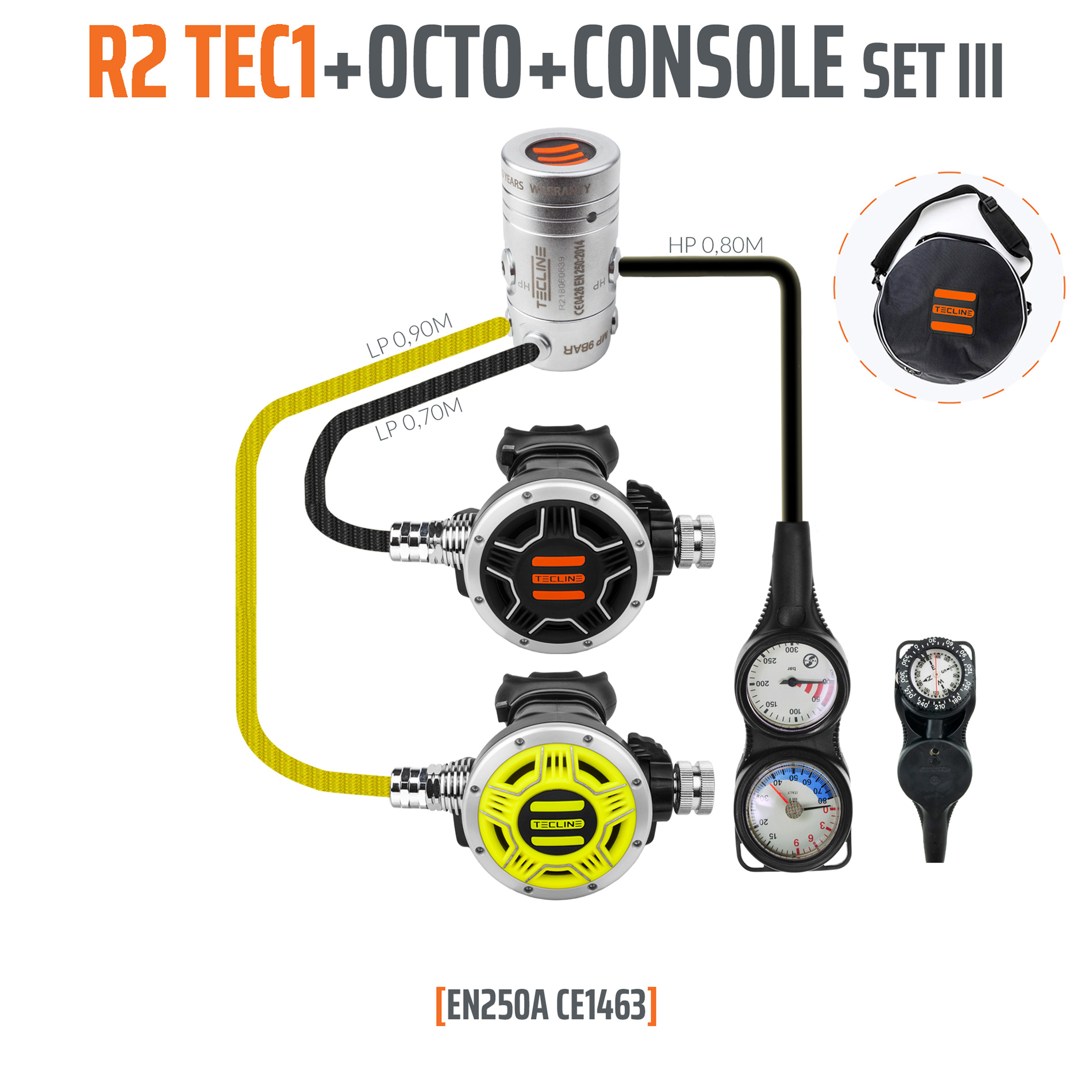 Tecline Regulator R2 TEC1 set III with octo and 3 elements console – EN250A