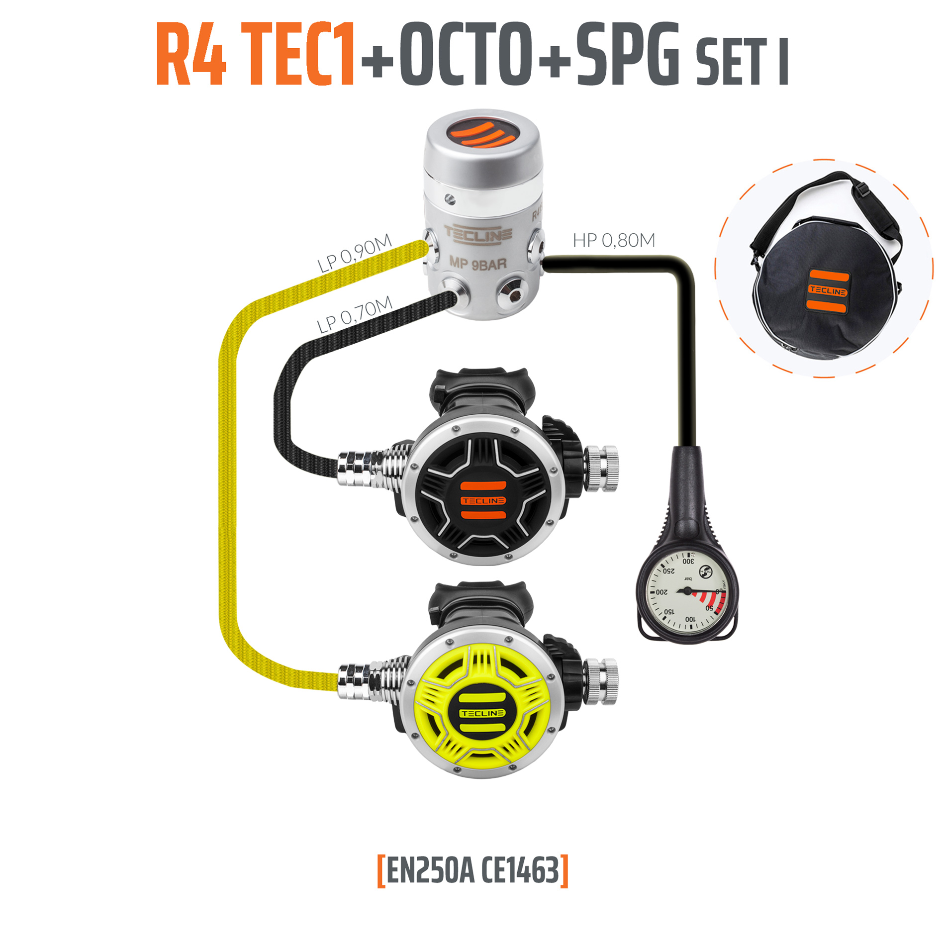 Tecline Regulator R4 TEC1 set I (reg +octo+spg) – EN250A