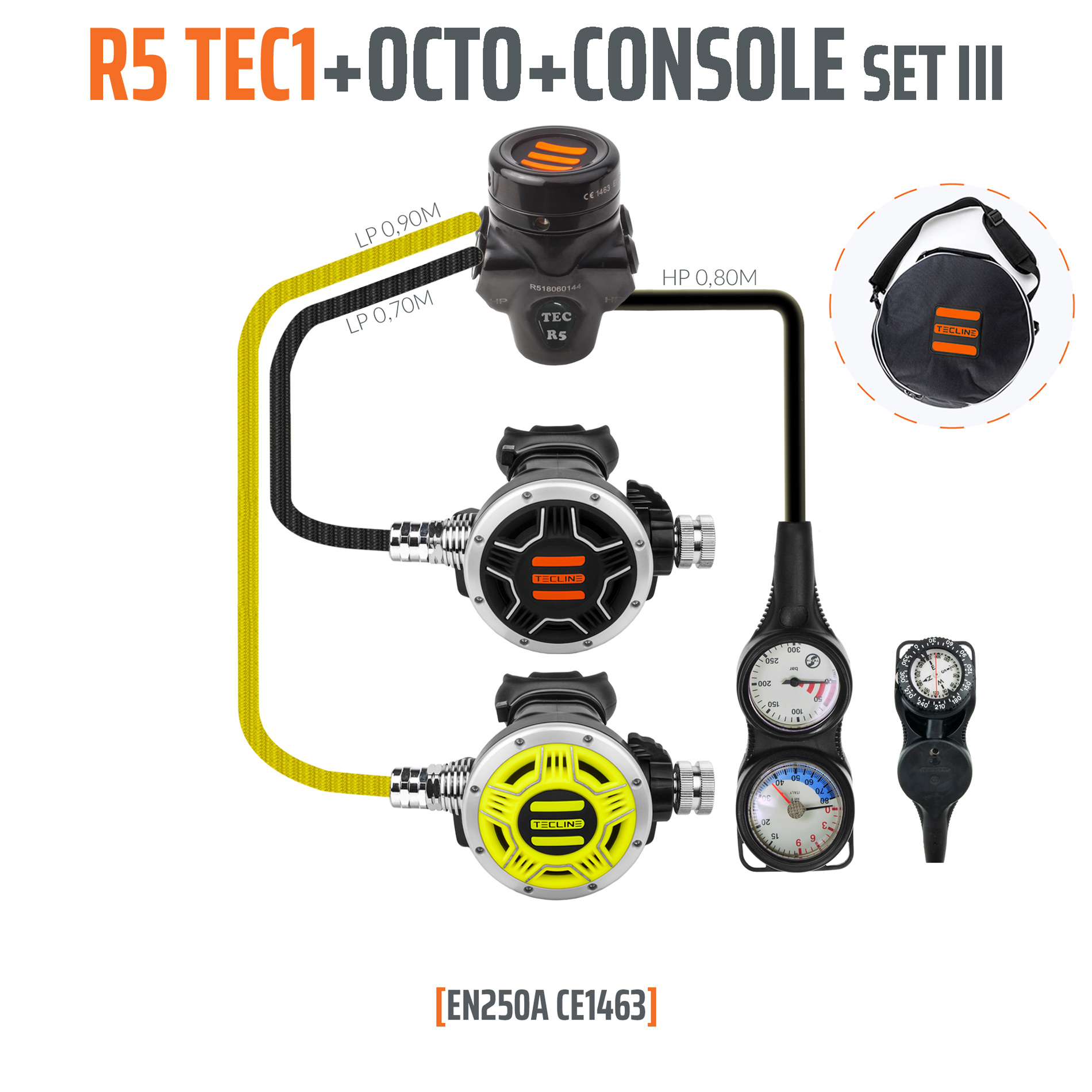 Tecline Regulator R5 TEC1 set III with octo and 3 elements console - EN250A