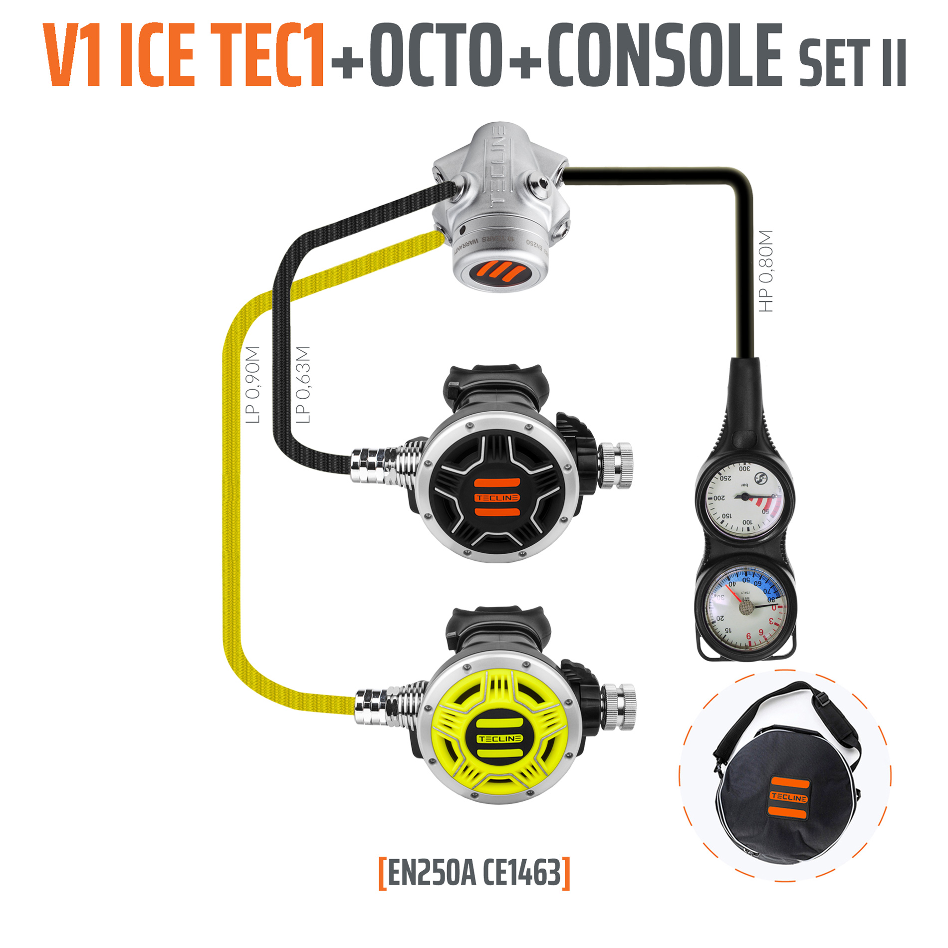 Tecline Regulator V1 ICE TEC1 set II with octo and 2 element console - EN250A