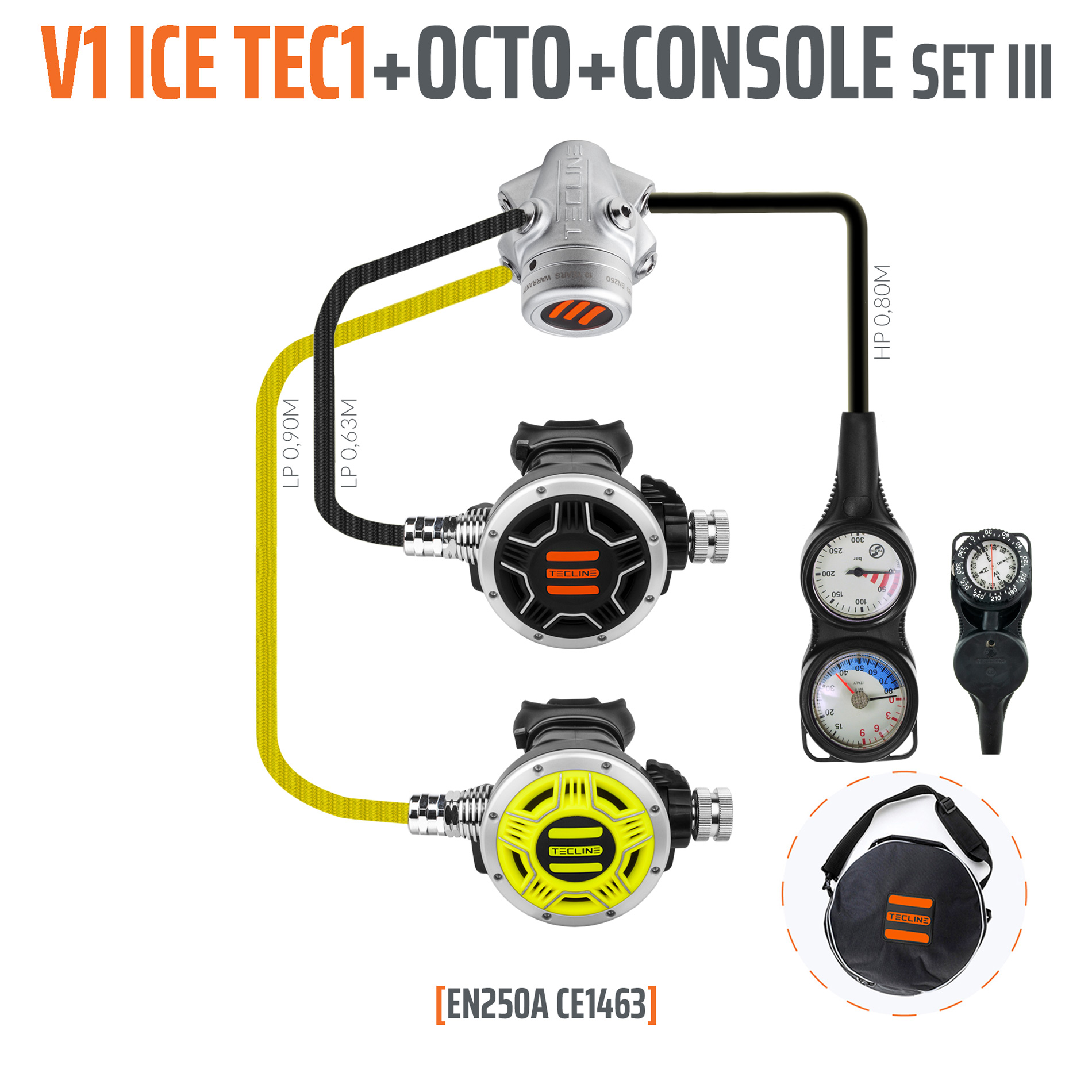Tecline Regulator V1 ICE TEC1 set III with octo and 3 elements console – EN250A